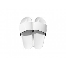 Sublimation BlanksAdult Slippers w/ Sublimation PU Leather ( White Sole)(10/pack)